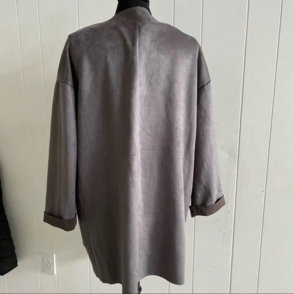 Carmen Marc Valvo faux leader open cardigan size XL